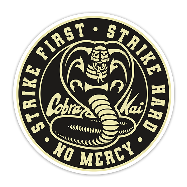 Adesivi per Auto e Moto: Logo circolare Cobra Kai