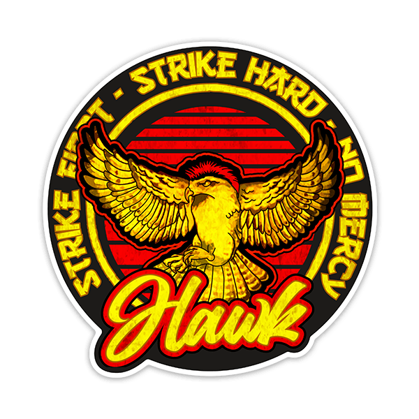 Adesivi per Auto e Moto: Cobra Kai Hawk Aquila