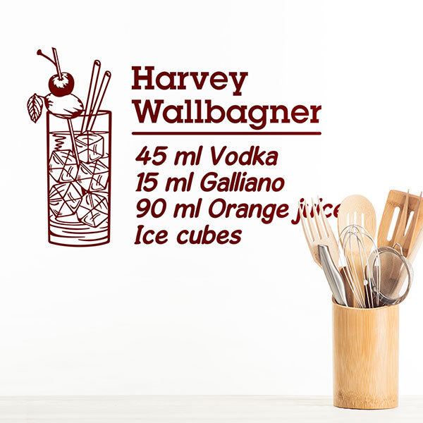 Adesivi Murali: Cocktail Harvey Wallbagner - inglese