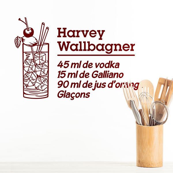 Adesivi Murali: Cocktail Harvey Wallbagner - francese