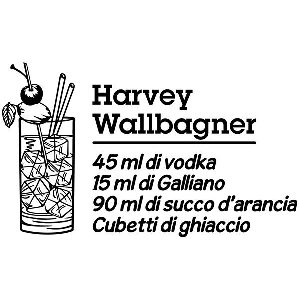 Adesivi Murali: Cocktail Harvey Wallbagner - italiano