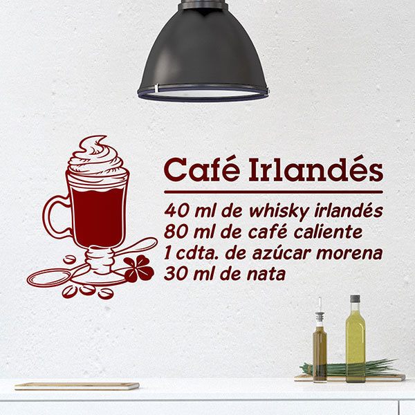 Adesivi Murali: Cocktail Irish Coffee - spagnolo