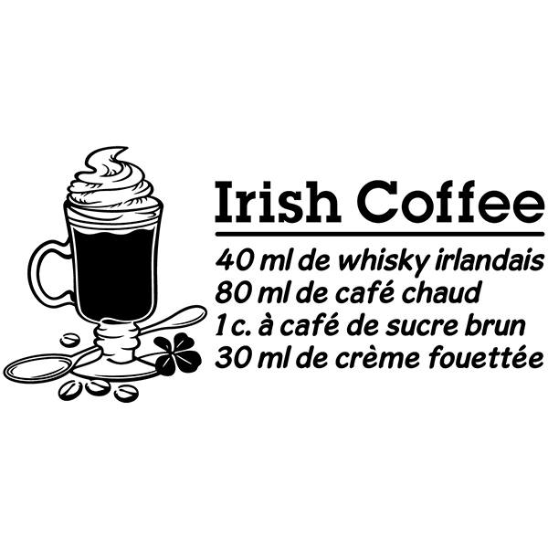 Adesivi Murali: Cocktail Irish Coffee - francese