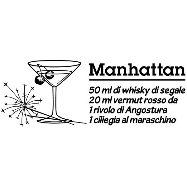 Adesivi Murali: Cocktail Manhattan - italiano