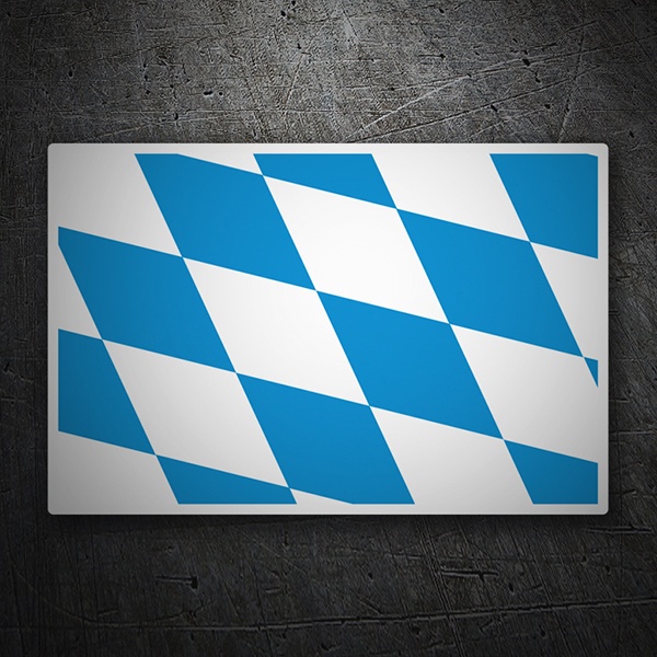 Adesivo Baviera ROMBO bandiera bandiera 30 x 20 cm Auto Adesivo Sticker 