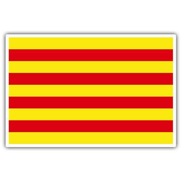 Adesivi per Auto e Moto: Bandiera Roussillon