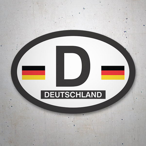 Adesivi per Auto e Moto: Germania Ovale