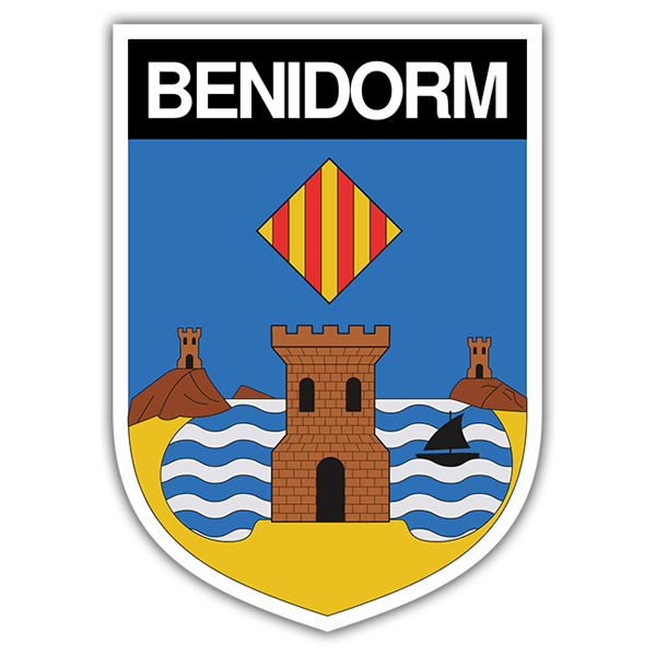 Adesivi per Auto e Moto: Scudo Benidorm