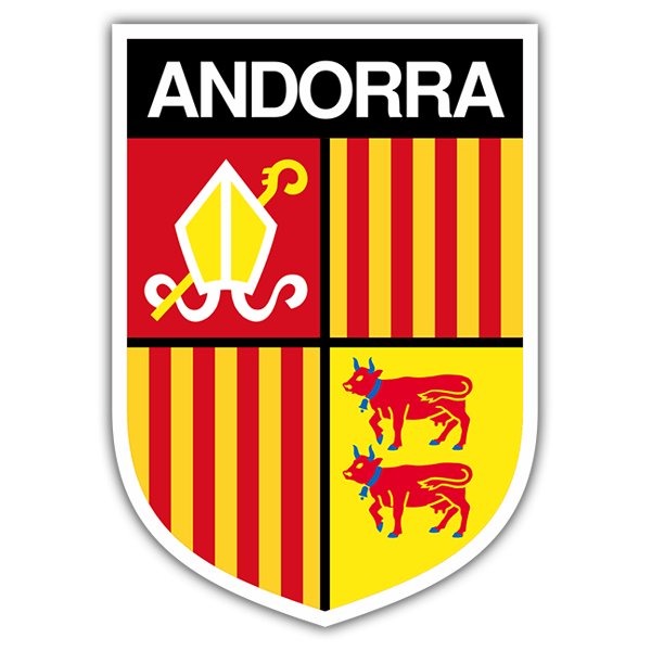 Adesivi per Auto e Moto: Scudo Andorra