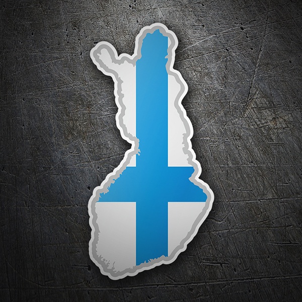 ADESIVI bandiera Finlandia bandiera bandiera 12 x 8 cm Auto Adesivo Sticker 