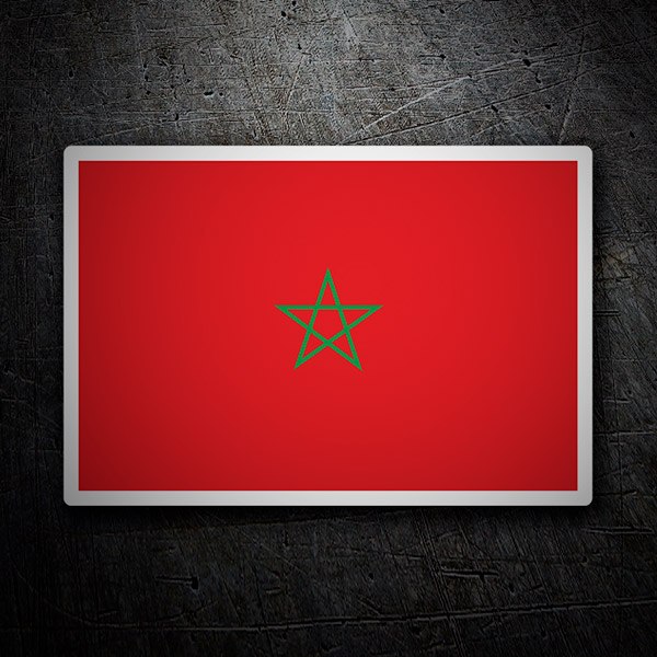 Adesivi per Auto e Moto: Bandiera Marocco