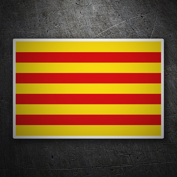 Adesivi per Auto e Moto: Bandiera Catalogna