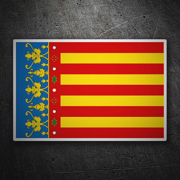 Adesivi per Auto e Moto: Bandiera Valencia