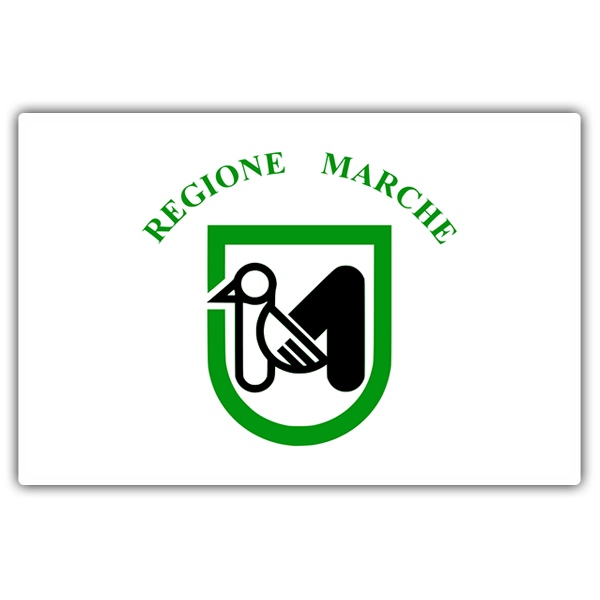 Adesivi per Auto e Moto: Bandiera Marche