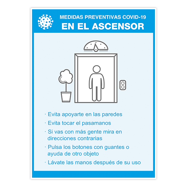 Adesivi per Auto e Moto: Protezione covid19 negli ascensori