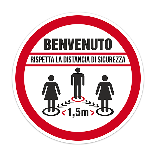 Adesivi per Auto e Moto: Protezione covid19 Benvenuti