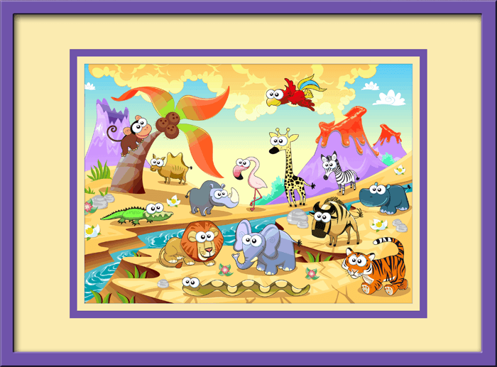 Adesivi per Bambini: Animali dal fiume