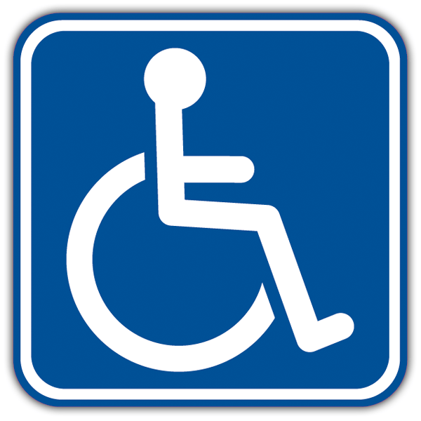 Adesivi per Auto e Moto: Segnale disabilitato