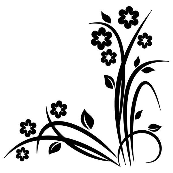 Adesivi Murali: Noltea floreale