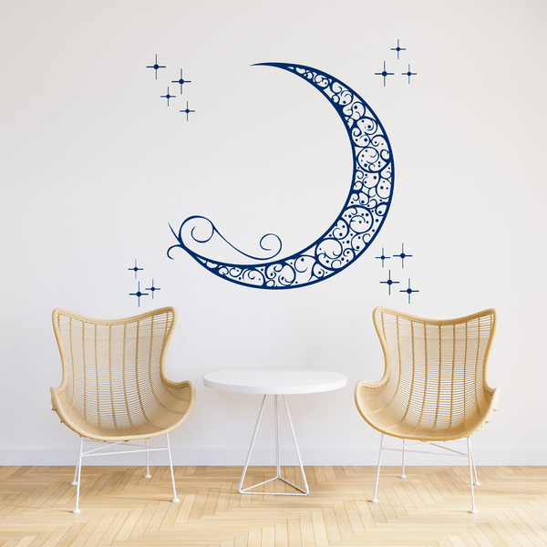 Adesivi Murali: Luna ornamentale