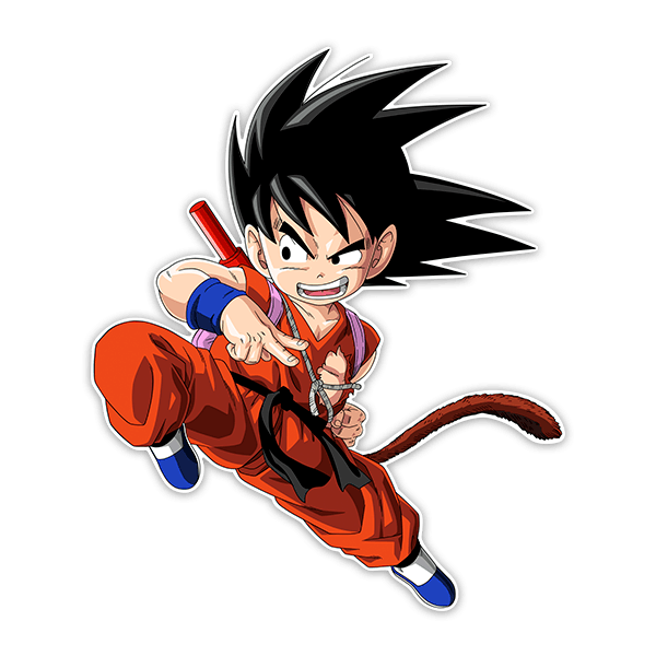 Adesivi per Bambini: Dragon Ball Son Goku Attacco