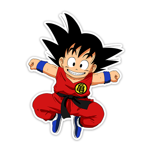 Adesivi per Bambini: Dragon Ball Goku felice