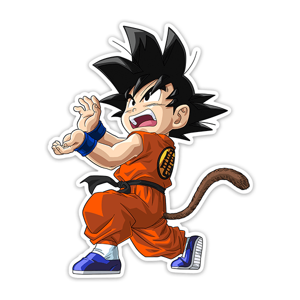 Adesivi per Auto e Moto: Dragon Ball Onda vitale Goku