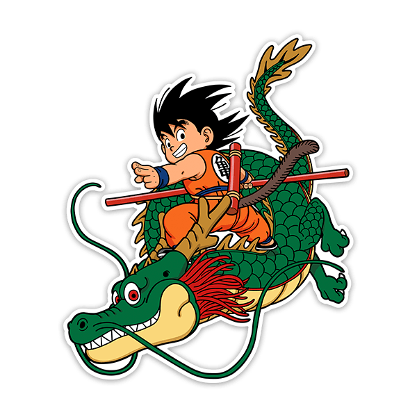 Adesivi per Bambini: Dragon Ball Son Goku & Shen Long