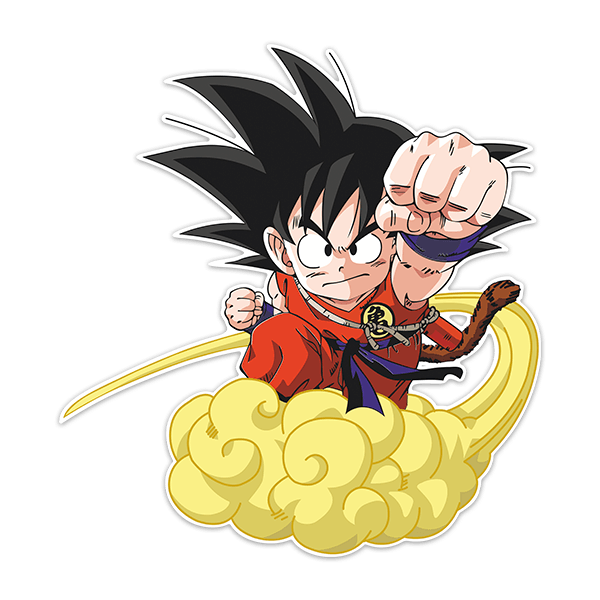 Adesivi per Bambini: Dragon Ball Son Goku y su Nube Kinton 