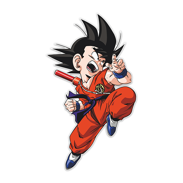 Adesivi per Bambini: Dragon Ball Son Goku Attacco II