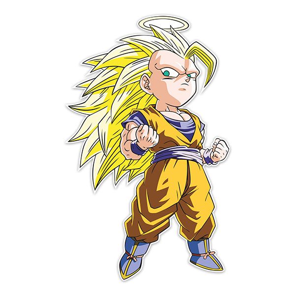 Adesivi per Bambini: Dragon Ball Cartoon Son Goku Saiyan