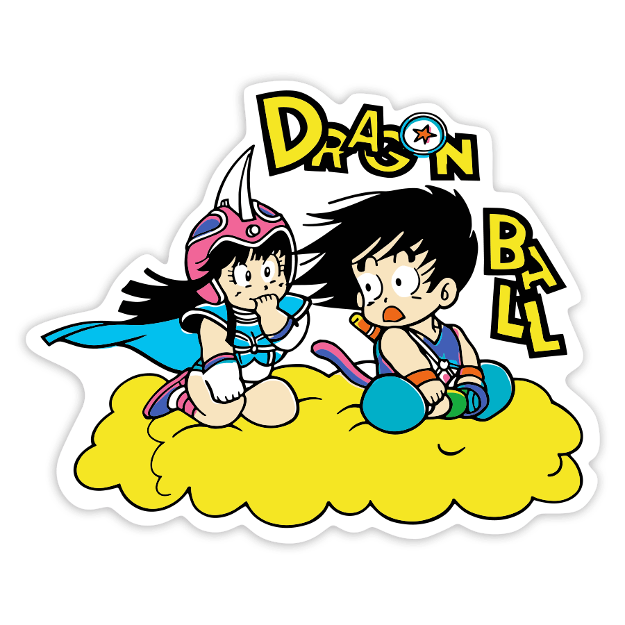 Adesivi per Auto e Moto: Goku & Chichi Nuvola d’Oro