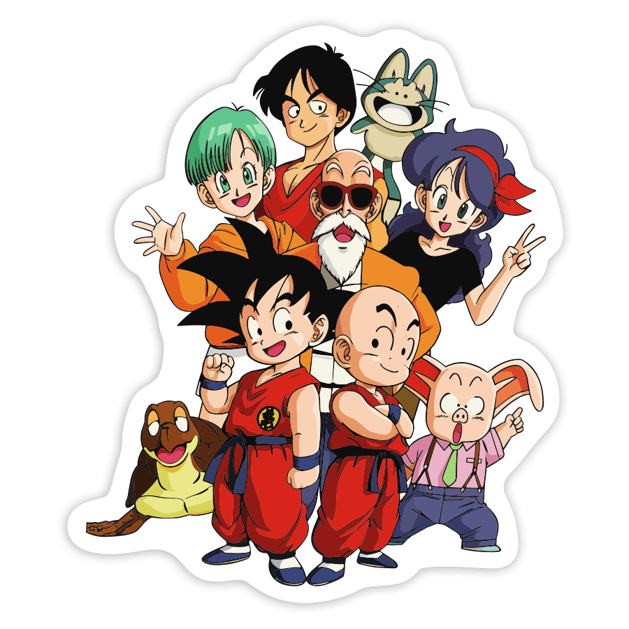 Adesivi per Auto e Moto: Goku, Crilin e amici