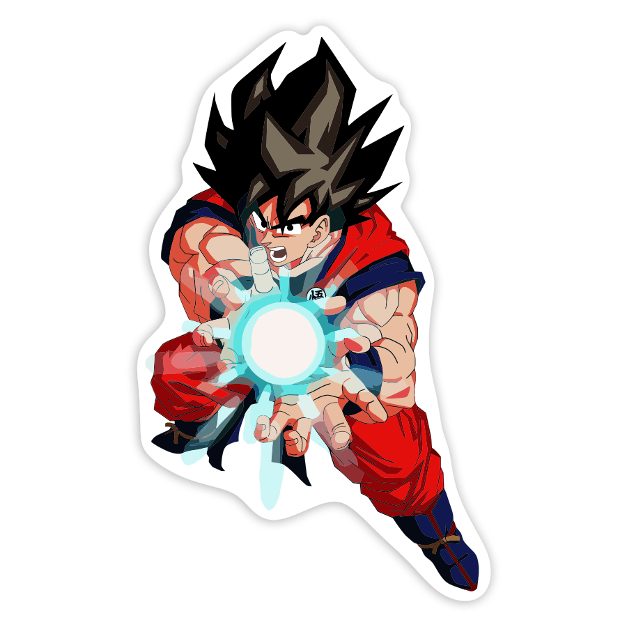 Adesivi per Auto e Moto: Goku Kamehameha