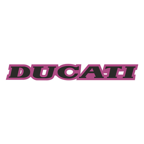 Adesivi per Auto e Moto: Ducati nero e viola
