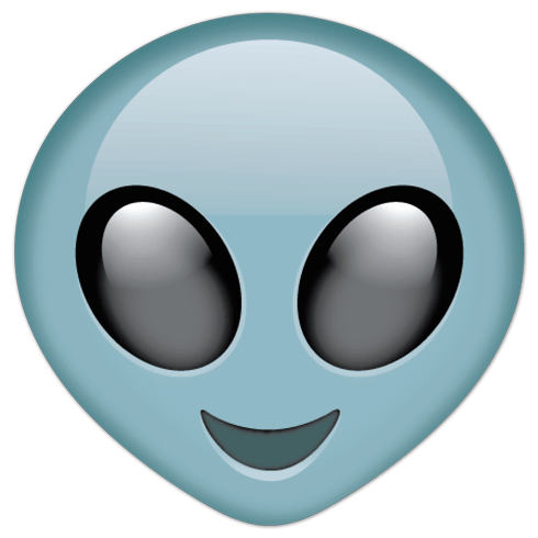 Adesivi Murali: Testa aliena extraterrestre