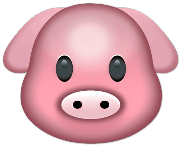 Adesivi Murali: Pig faccia