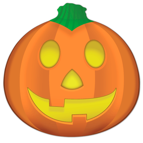 Adesivi Murali: Zucca di Halloween