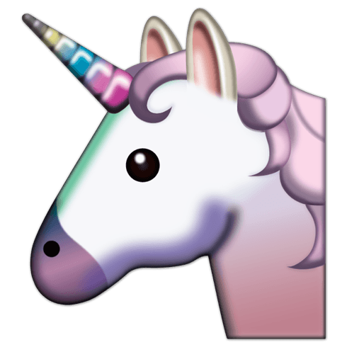 Adesivi Murali: Unicorno faccia