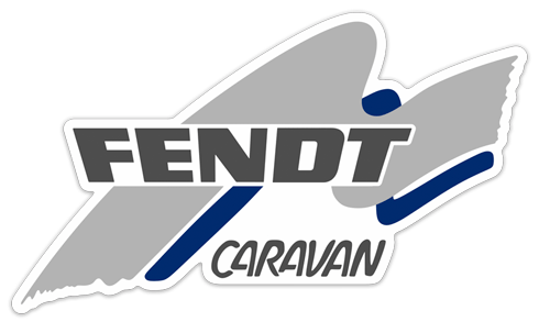 Adesivi per camper: Fendt Caravan blu