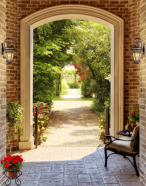 Fotomurali : Accesso al giardino