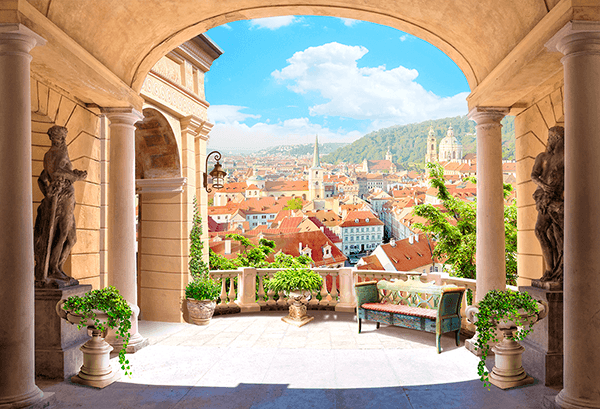 Fotomurali : Terrazza in Italia