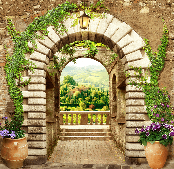 Fotomurali : Grande porta sul punto di vista