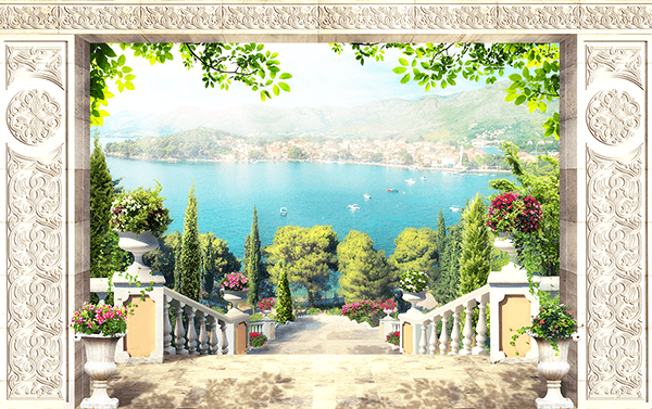 Fotomurali : Portico celtico al mare