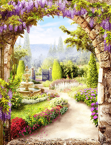 Fotomurali : Giardino di fiore