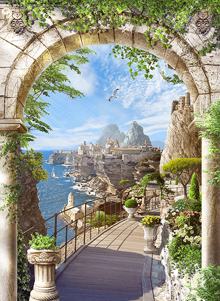 Fotomurali : L'arco di scogliere