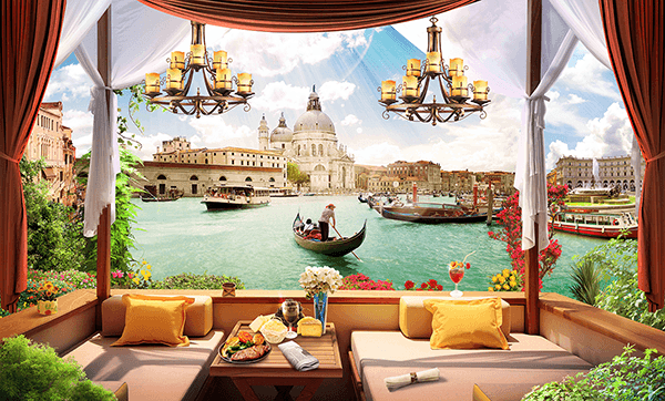 Fotomurali : terrazza di Venezia