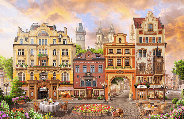 Fotomurali : Piazza Praga