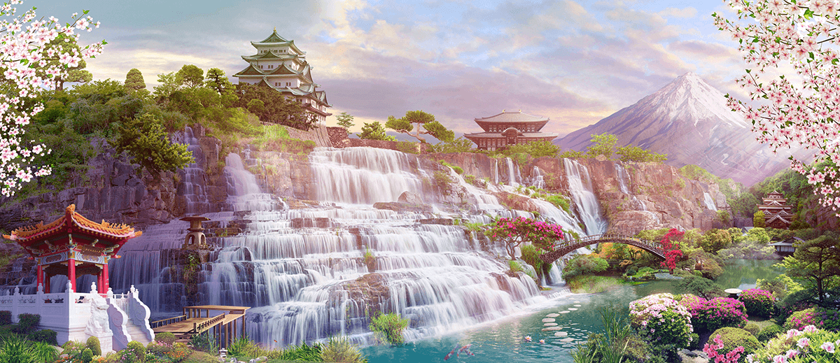 Fotomurali : Cascata Giappone