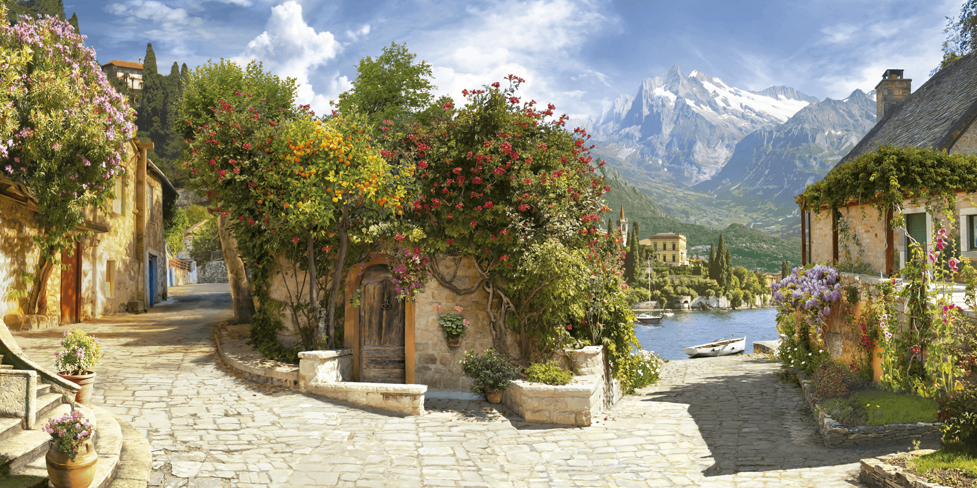 Fotomurali : Casa di fiori